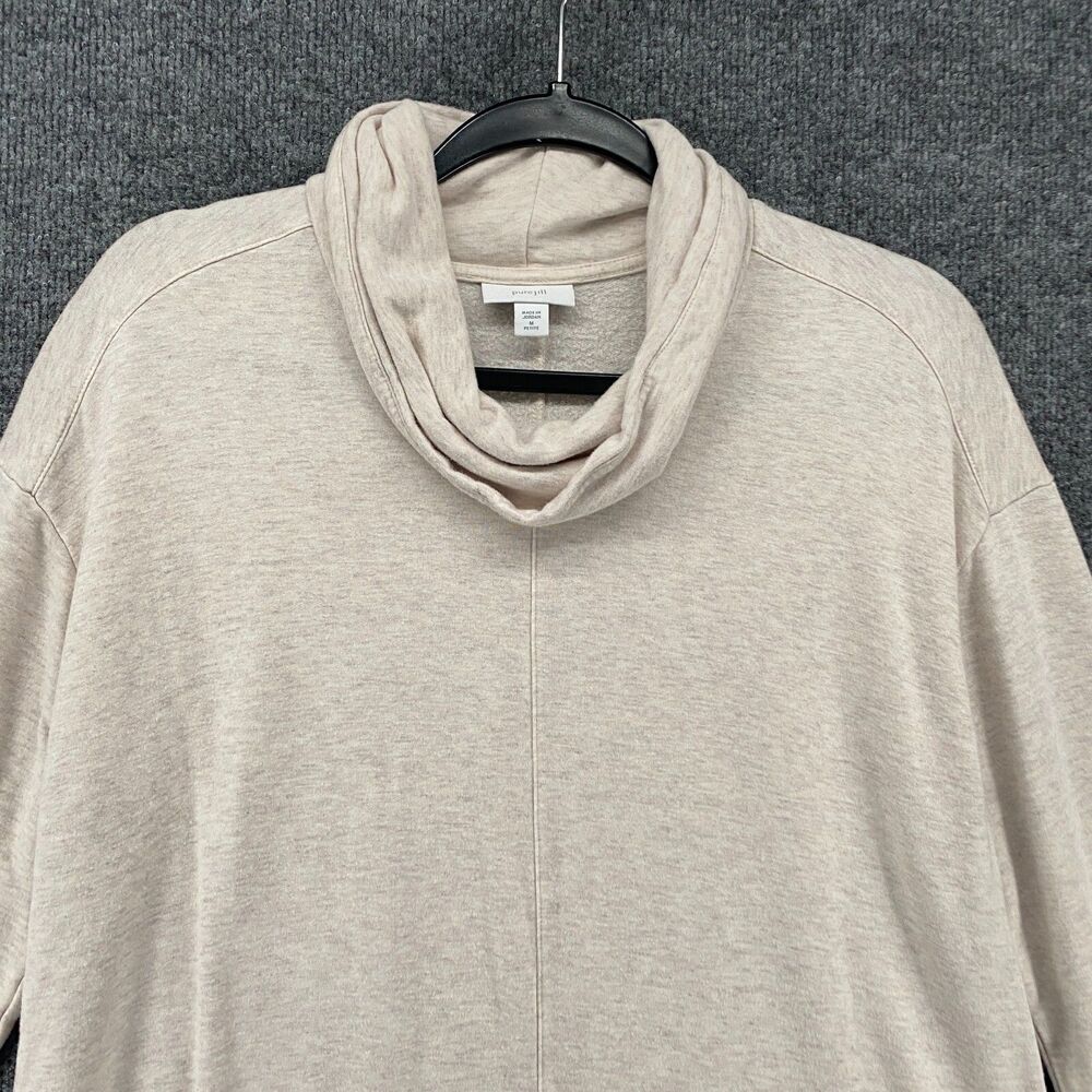 Pure J Jill Sweater Womens‎ PM Petite Cream Cowl Neck Comfy Lounge Boho Cozy - Picture 2 of 9